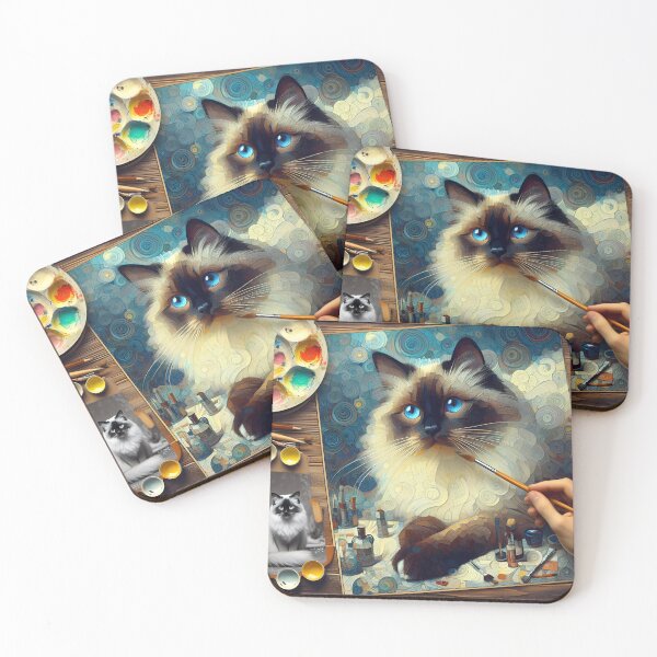 Item preview, Birman Elegance: Artistic Whispers designed and sold by BastKittyStore.
