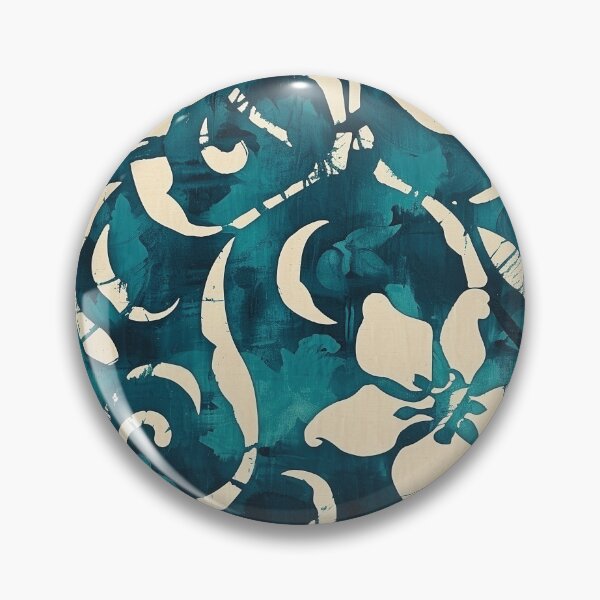 Item preview, Retro Teal Batik Pattern - Vintage Design designed and sold by HausKatz.