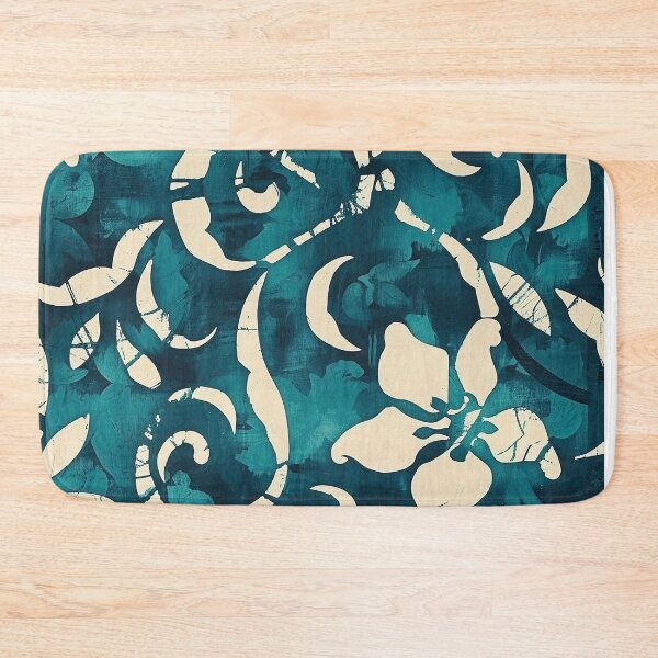 Item preview, Retro Teal Batik Pattern - Vintage Design designed and sold by HausKatz.