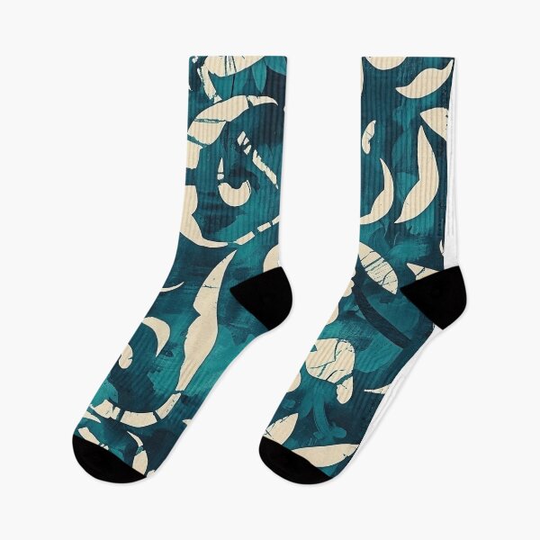 Item preview, Retro Teal Batik Pattern - Vintage Design designed and sold by HausKatz.