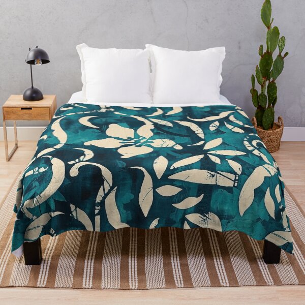Item preview, Retro Teal Batik Pattern - Vintage Design designed and sold by HausKatz.