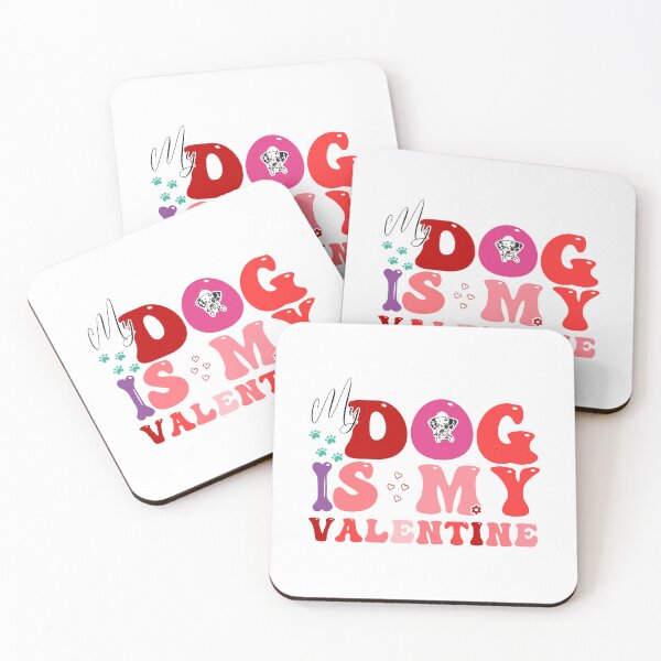 Item preview, My Dog Is My Valentine, gift for dogs lover & dog breeder designed and sold by ArtByKatti.