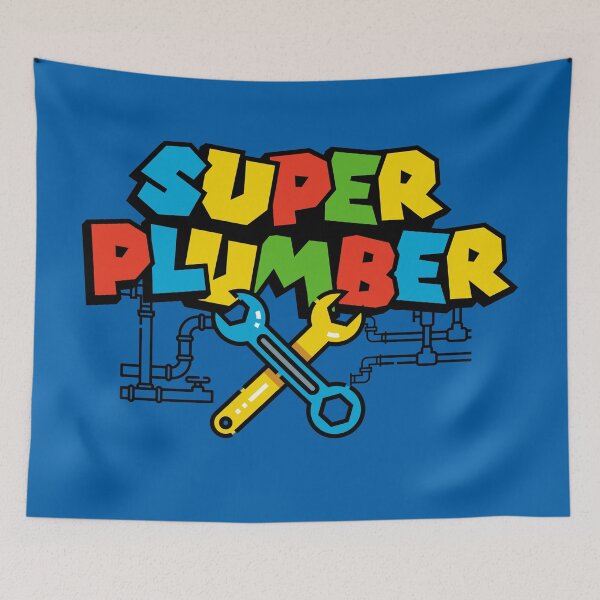 Item preview, Super Plumber Hero Design designed and sold by Sir Meow Meow.