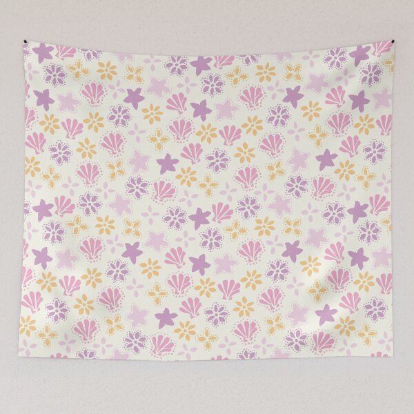 Item preview, BOHO SEASHELLS AND STARFISH COCONUT GIRL PINK designed and sold by blomastudios.
