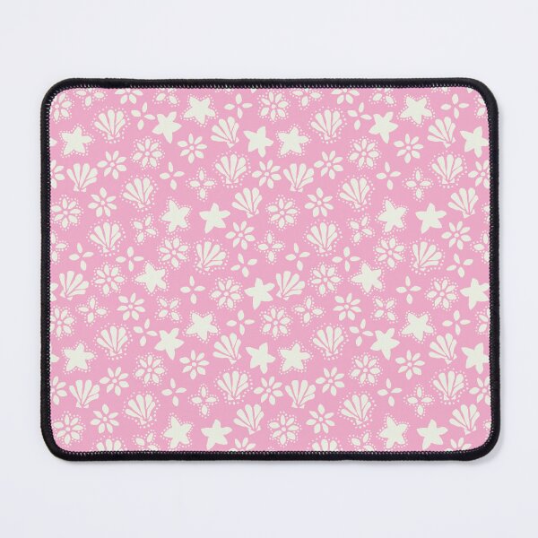 Item preview, BOHO SEASHELLS AND STARFISH COCONUT GIRL CREAM ON HOT PINK designed and sold by blomastudios.