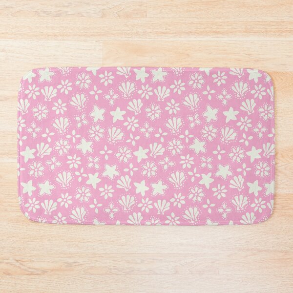 Item preview, BOHO SEASHELLS AND STARFISH COCONUT GIRL CREAM ON HOT PINK designed and sold by blomastudios.