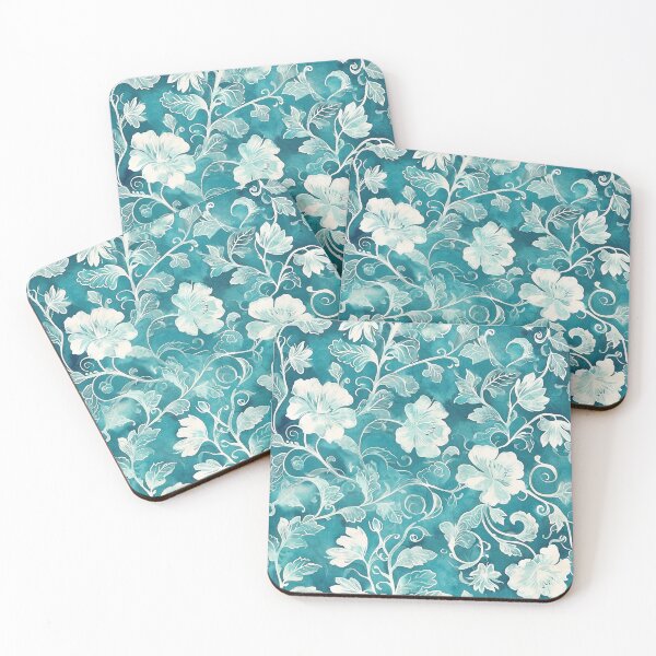 Item preview, Retro Teal Batik Pattern 2 - Vintage Design designed and sold by HausKatz.