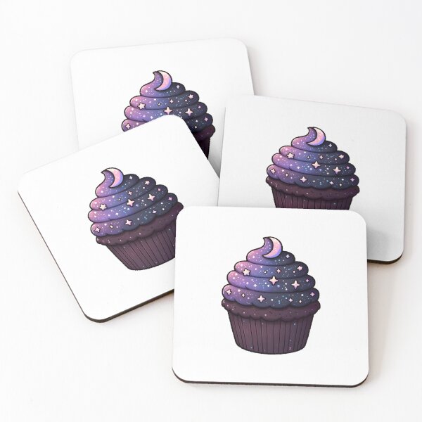 Item preview, Starry Night Cupcake with Moon Topper designed and sold by UmbrellaStudio1.