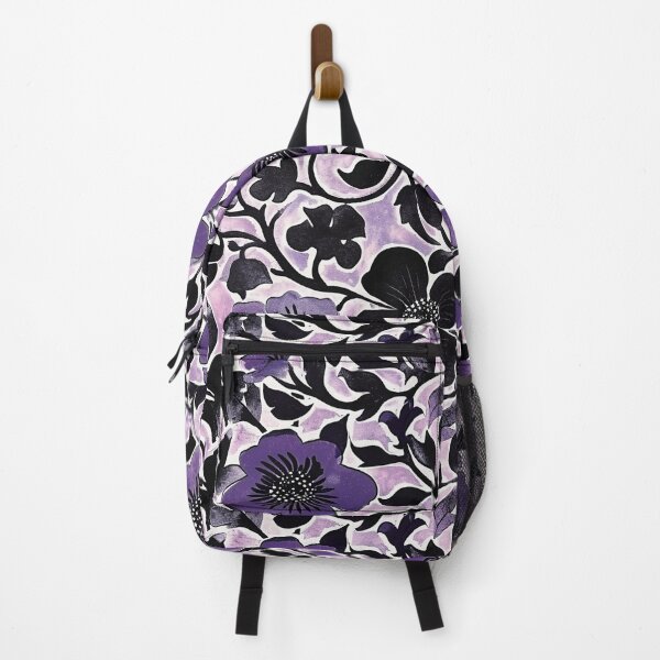 Item preview, Floral Violet Batik Pattern - Flowing Purple Flowers designed and sold by HausKatz.