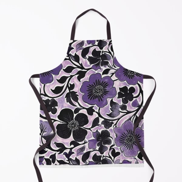 Item preview, Floral Violet Batik Pattern - Flowing Purple Flowers designed and sold by HausKatz.