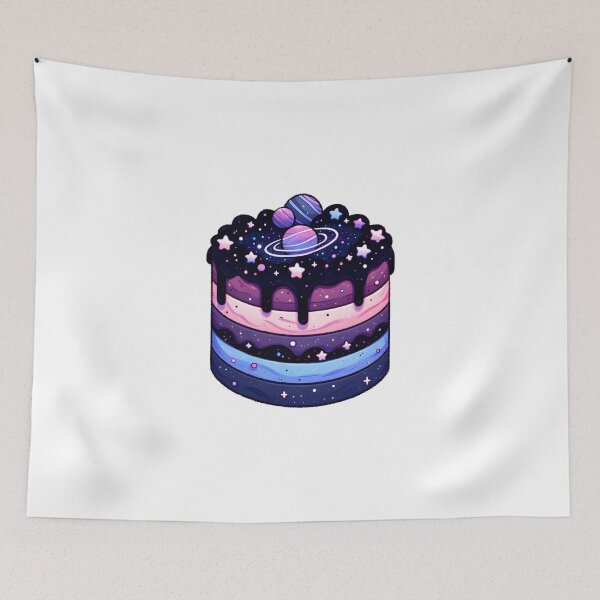 Item preview, Cosmic Celebration Layered Galaxy Cake designed and sold by UmbrellaStudio1.