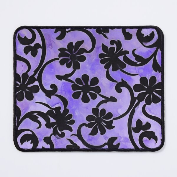 Item preview, Floral Violet Batik Pattern 2 - Flowing Purple Flowers designed and sold by HausKatz.