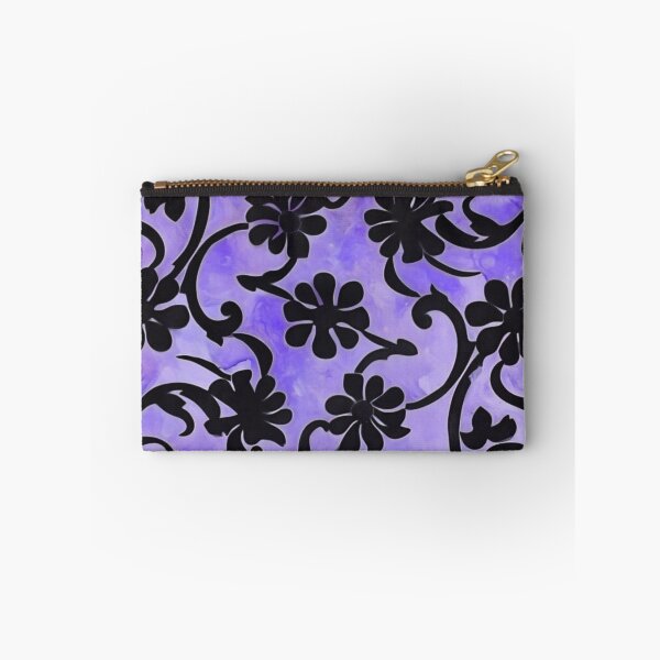 Item preview, Floral Violet Batik Pattern 2 - Flowing Purple Flowers designed and sold by HausKatz.