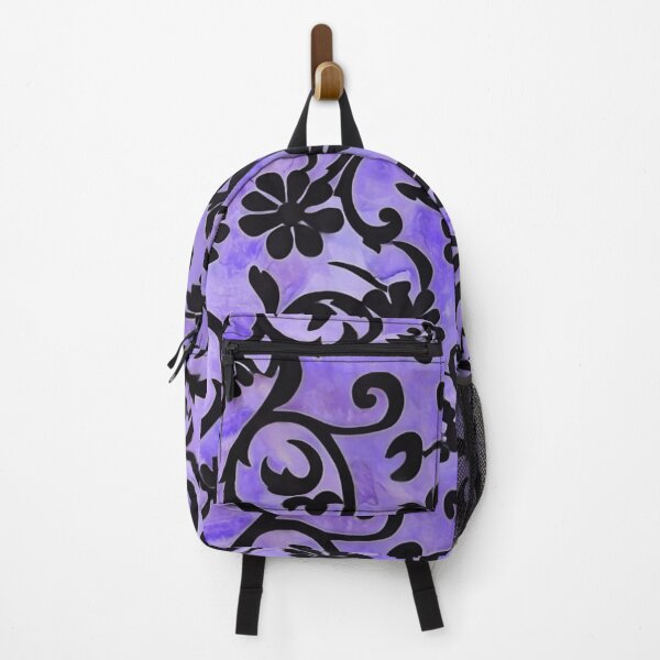 Item preview, Floral Violet Batik Pattern 2 - Flowing Purple Flowers designed and sold by HausKatz.