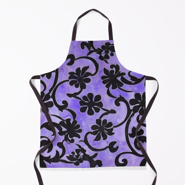 Item preview, Floral Violet Batik Pattern 2 - Flowing Purple Flowers designed and sold by HausKatz.