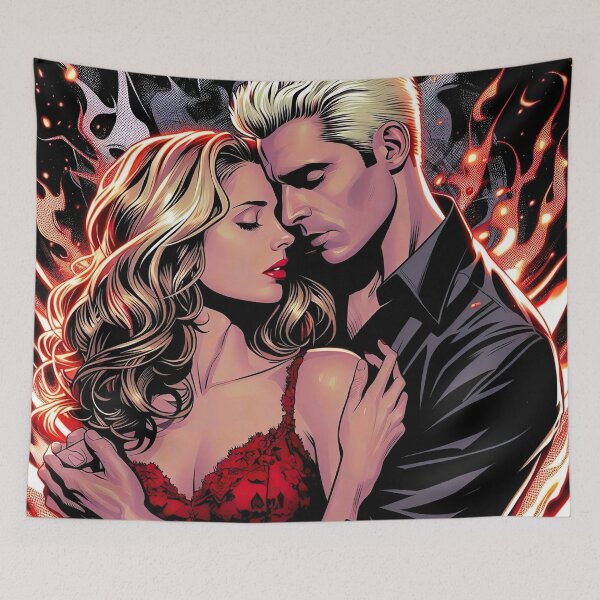 Item preview, Buffy & Spike Artwork designed and sold by Sacredrite.