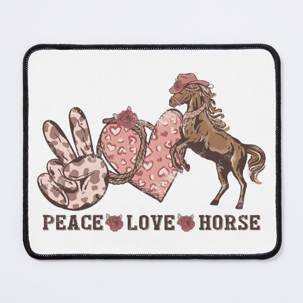 Item preview, Peace Love Horse valentine day designed and sold by LGMmugsdesign.