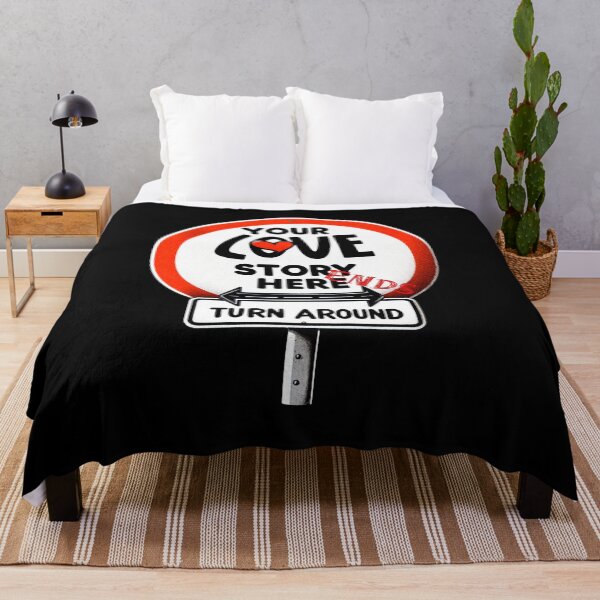 Item preview, LOVE STORY ENDS HERE TURN AROUND - VALENTINE'S SINGLE ROAD SIGN designed and sold by justyna-s28.