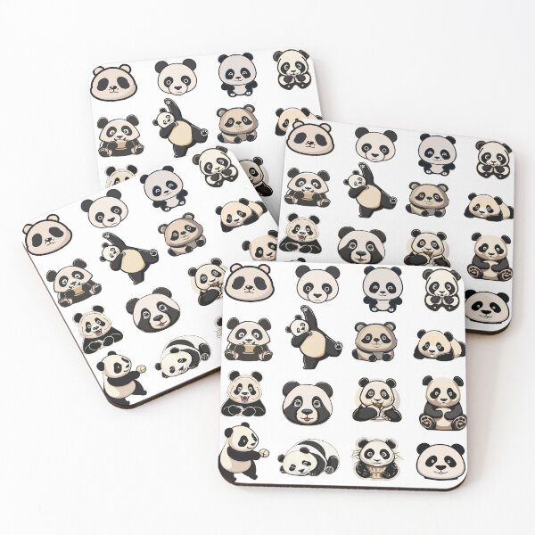 Item preview, Pandas Being Silly designed and sold by emiliapapaya.