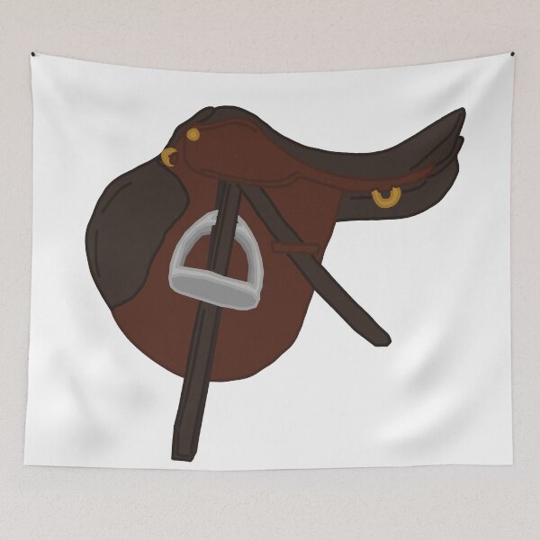 Item preview, English Saddle Horse Equestrian Riding designed and sold by Abby Art Studio.
