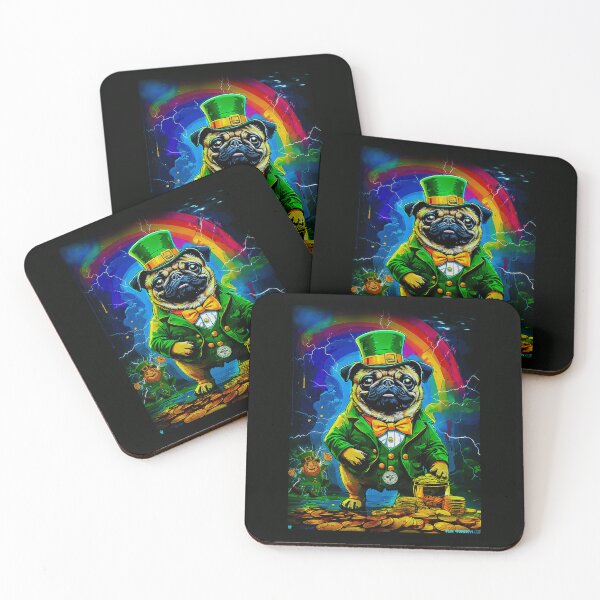 Item preview, Pug HAPPY HOLIDAYS 147 ST. PATRICK DAY  designed and sold by RedBluffTraders.