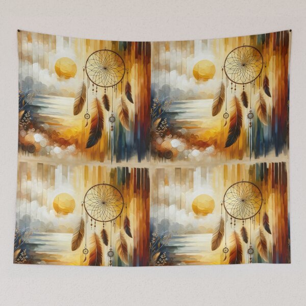 Item preview, Enchanting Boho Dreamcatcher Art Spiritual Serenity Decor designed and sold by ElLocoMus.