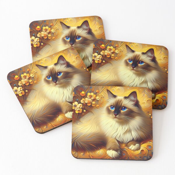 Item preview, Birman Majesty Inspired Art designed and sold by BastKittyStore.