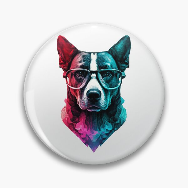 Item preview, Geek dog colorful painting designed and sold by GeekWardrobe.