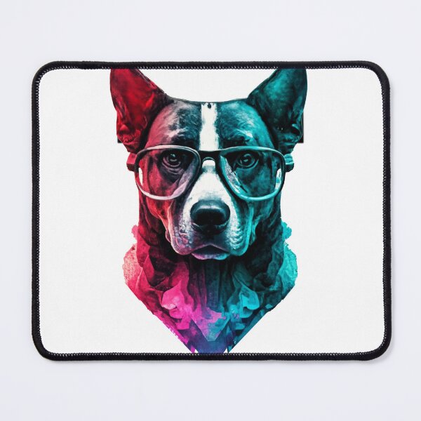 Item preview, Geek dog colorful painting designed and sold by GeekWardrobe.