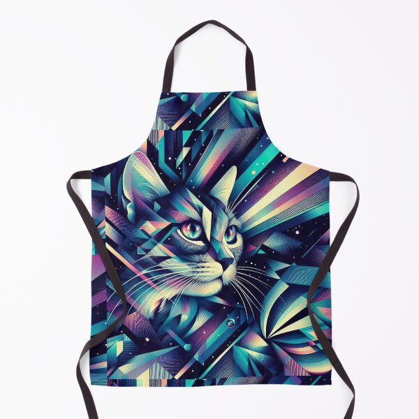 Item preview, Modern abstract art cat designed and sold by Inkstorm-London.