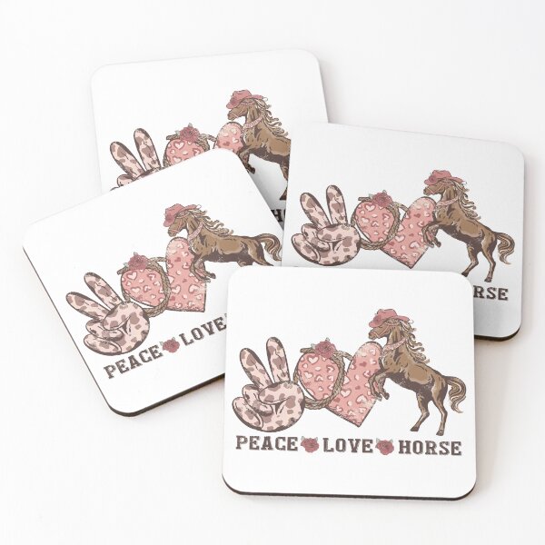 Item preview, Peace Love Horse valentine day designed and sold by LGMmugsdesign.