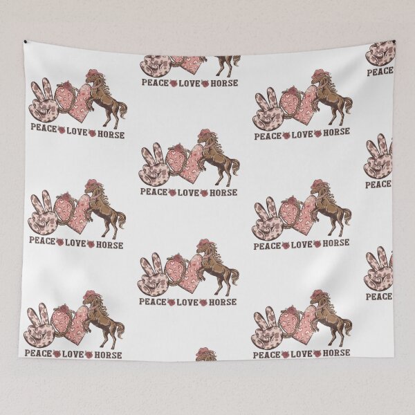 Item preview, Peace Love Horse valentine day designed and sold by LGMmugsdesign.
