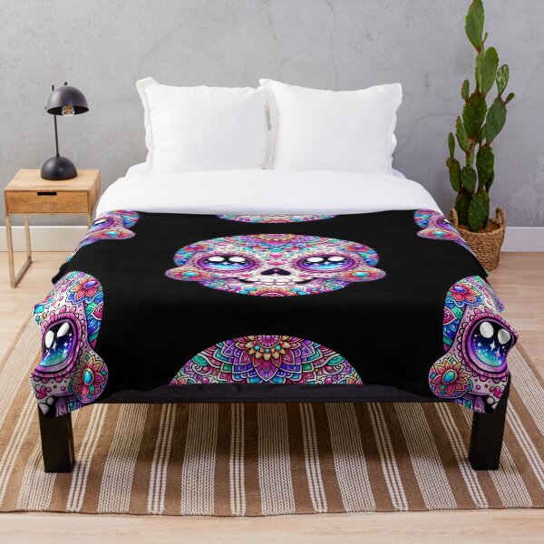 Item preview, Kawaii Skull Mandala Art Colorful designed and sold by Pati-Design.