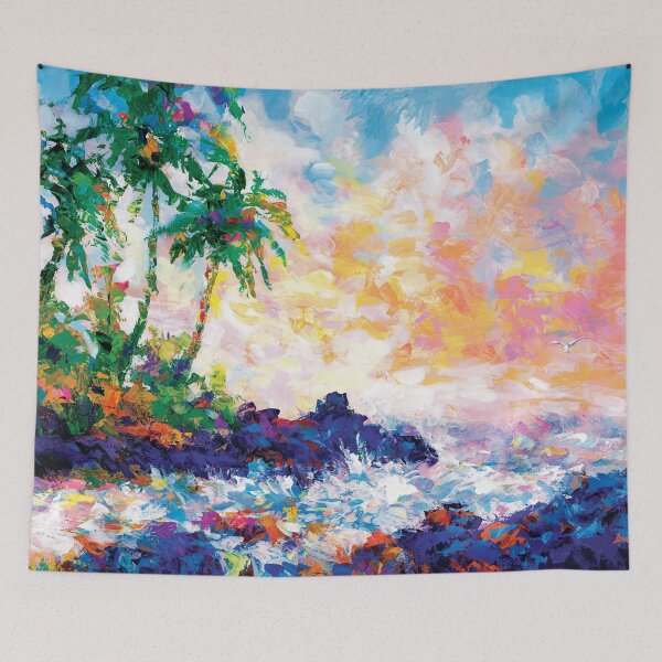 Item preview, Waves on a tropical beach designed and sold by LeonDevenice.