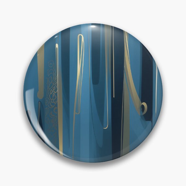 Item preview, Stripes on an blue background. Stylish abstract pattern with gold lines designed and sold by Harmonysens.