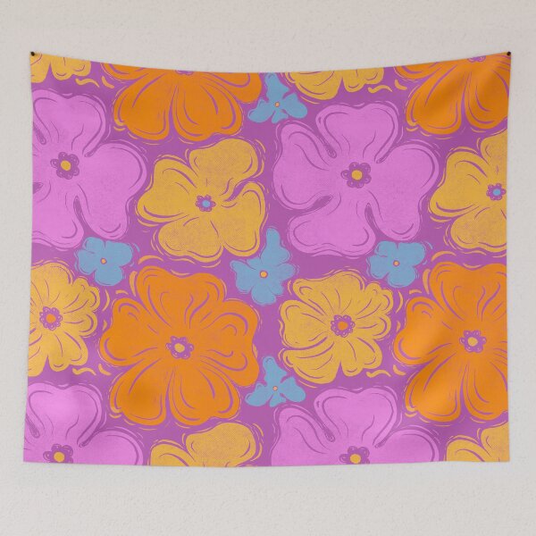 Item preview, Groovy Retro Floral Pattern designed and sold by chinajones.