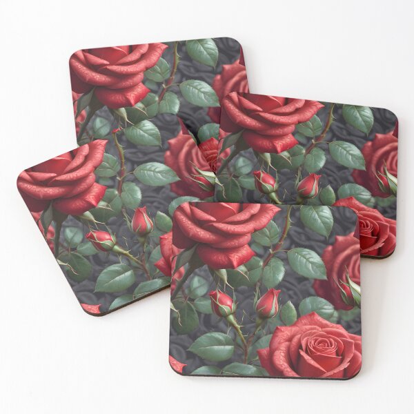 Item preview, Red Roses Pattern designed and sold by TheArtOfPat.