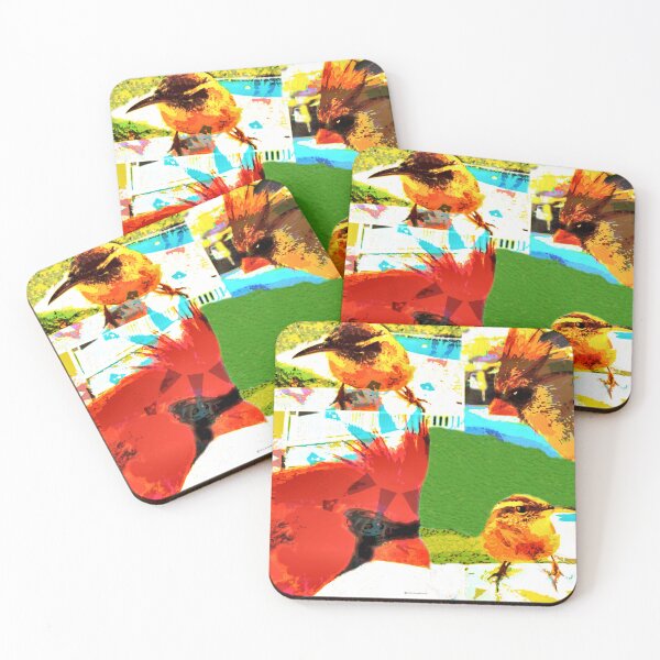 Item preview, Posterized Bird Art Blocks designed and sold by kristalcurt.