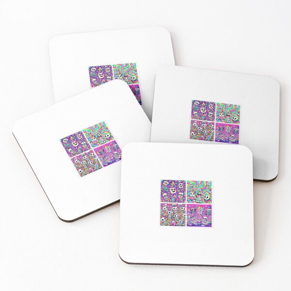 Item preview, Psychedelic marshmallow skeleton party designed and sold by juss22.
