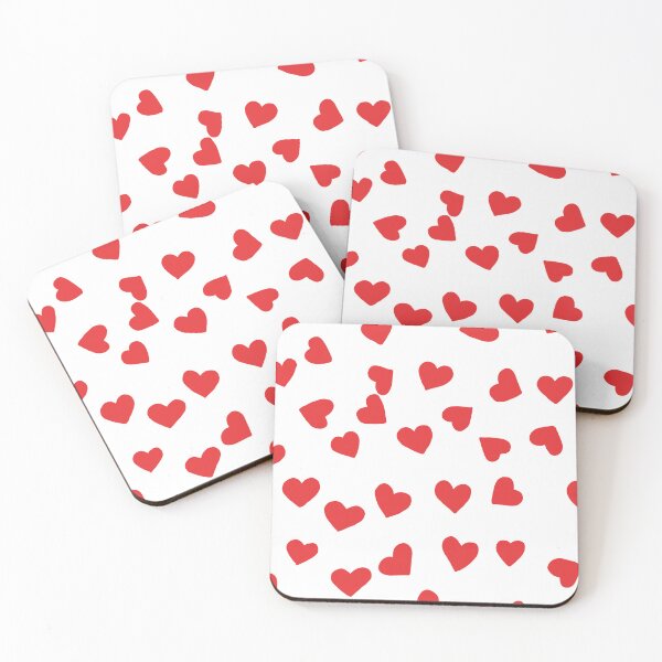Item preview, little hearts (red) designed and sold by Ally Designs.