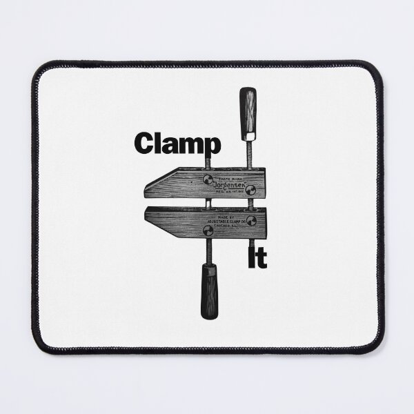 Item preview, "Clamp It" Art with Parallel-Jaw hand-screw Clamp designed and sold by Woodcraftee.