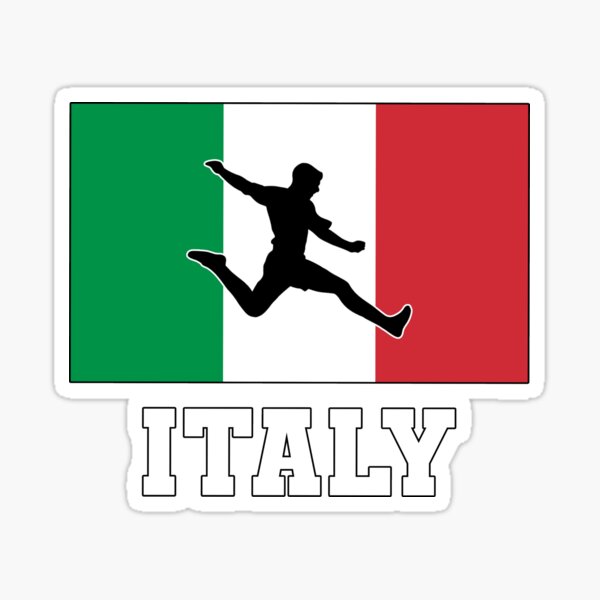 ITA6 - Sticker cadre ruban drapeau italien personnalisable
