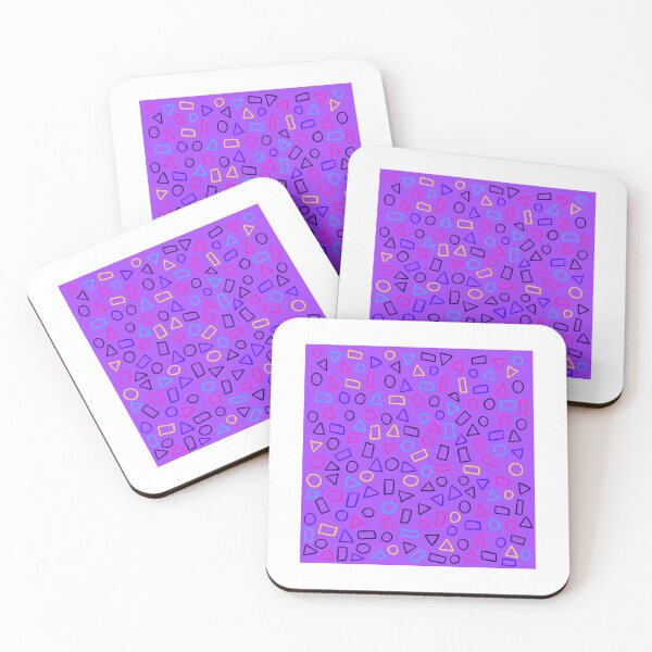 Item preview, Funky Colorful Vaporwave Shapes designed and sold by skybluekitty.