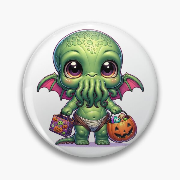 Item preview, Baby Cthulhu Halloween Illustration designed and sold by digital-savant.