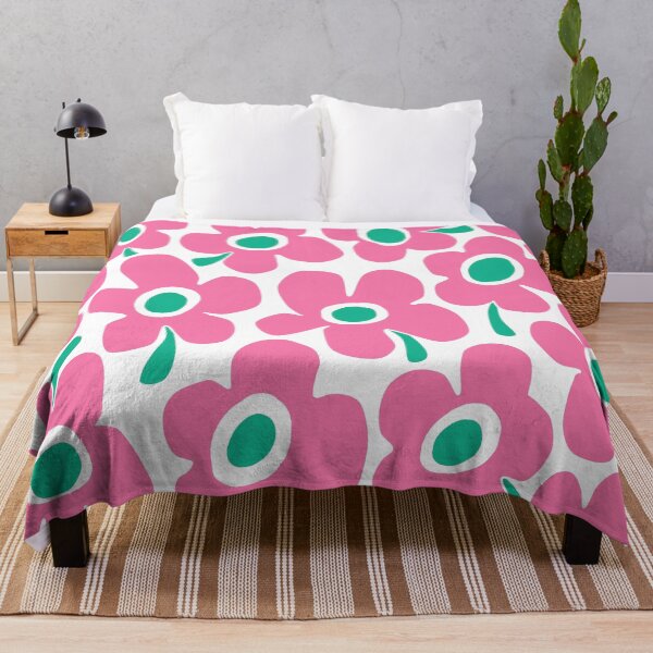 Item preview, Iconic Retro Scandinavian Garden in Pink and Green designed and sold by Deutschic.