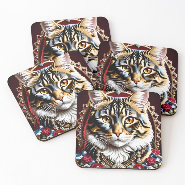 Item preview, Cat with jewels and gemstones designed and sold by LordFalcon.