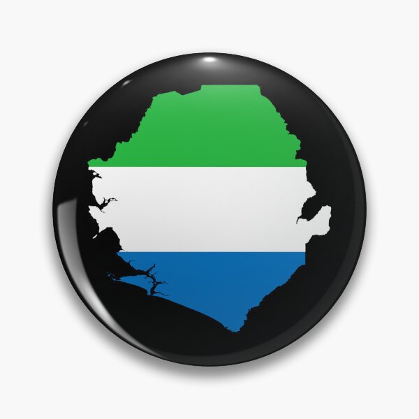 Artikelvorschau, Flaggenkarte von Sierra Leone entworfen und verkauft von feether-store.