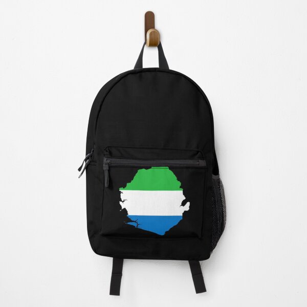 Item preview, Flag Map of Sierra Leone designed and sold by feether-store.