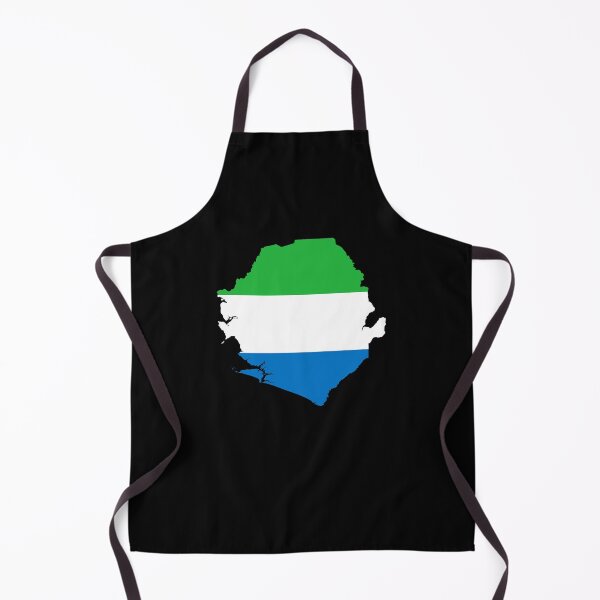 Item preview, Flag Map of Sierra Leone designed and sold by feether-store.