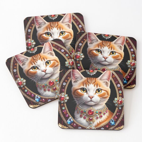 Item preview, Cat with jewels and precious stones 2 designed and sold by LordFalcon.